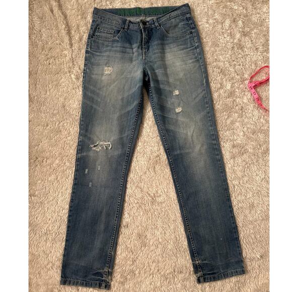 Roberto Cavalli Devils Large Vintage Y2k Jeans Slouchy Loose Straight Leg Denim - Picture 2 of 9